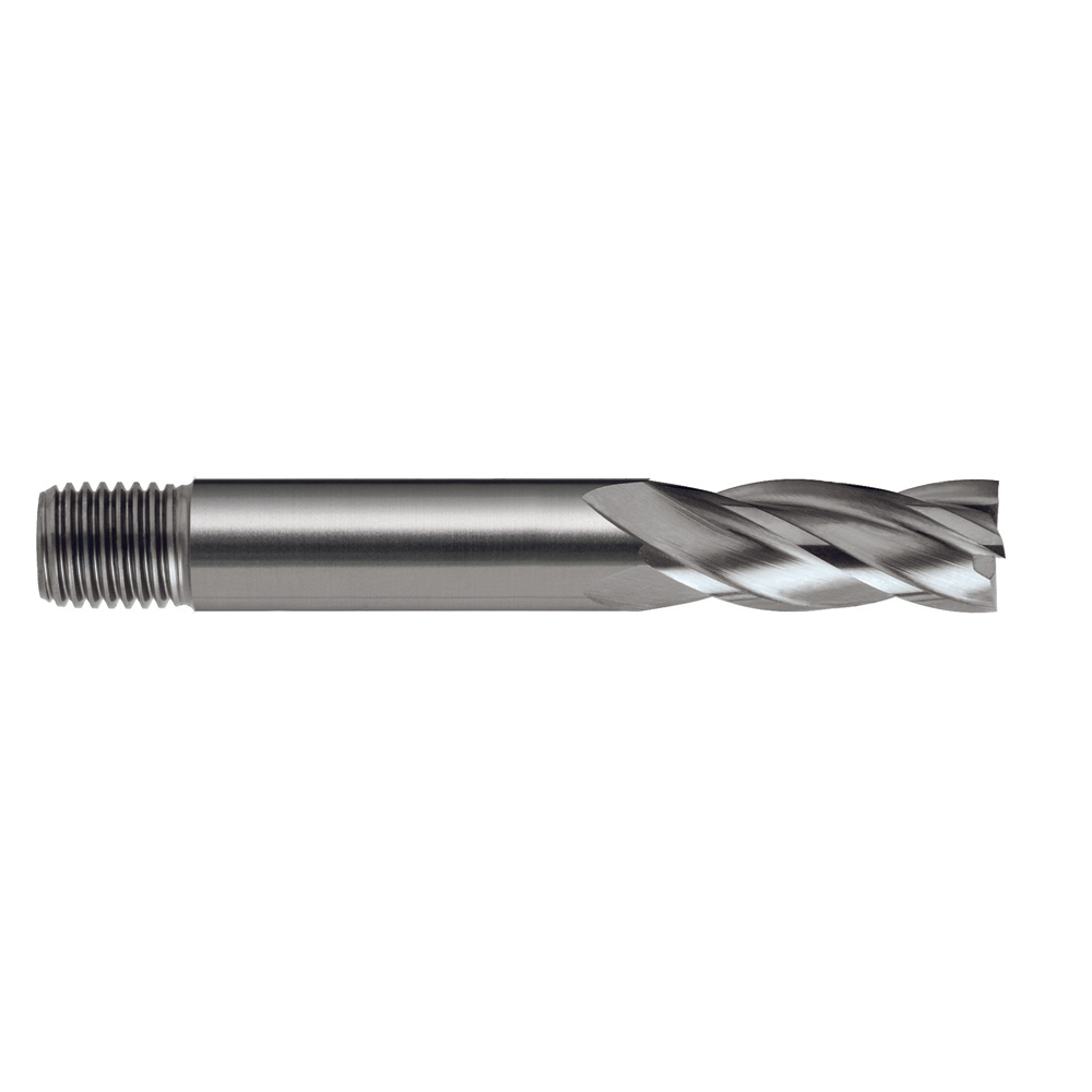 End Mills Imperial HSS, Threaded Shank Short, Milling Cutters, Cutting